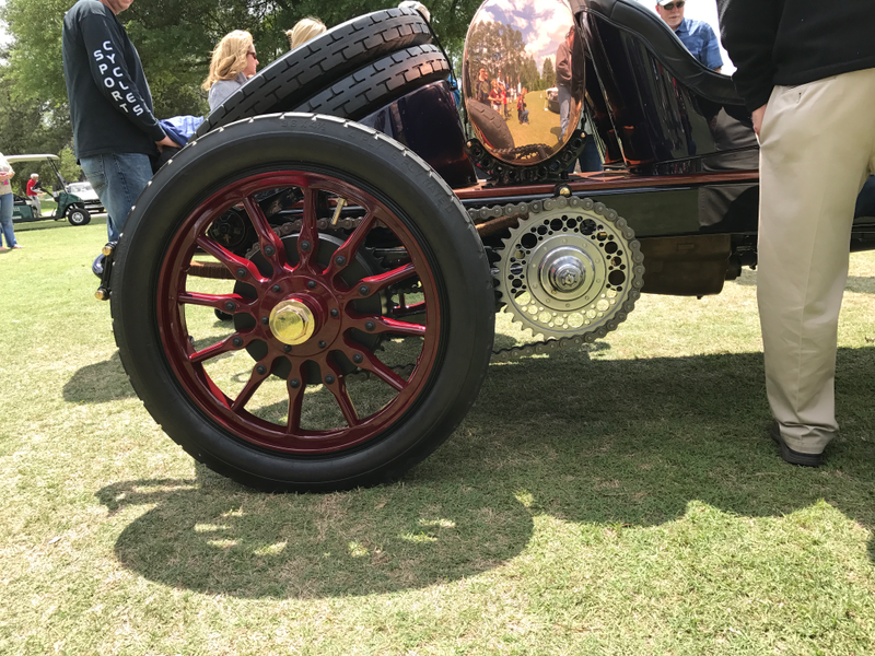 The chain drive on a 1912 America